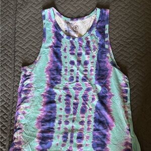 Volcom Purple and Green Tank Top